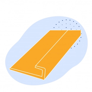 Алюминиевый профиль L-образный 13x1.6x1.6 мм АМц ГОСТ 13737-90