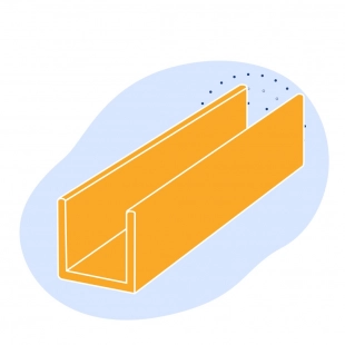 Алюминиевый швеллер 50x50x3x6000 мм АД31Т1 ГОСТ 8617-2018