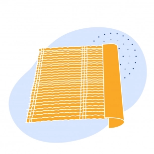 Сито с фальцами квадратная ячейка 40x8 мм