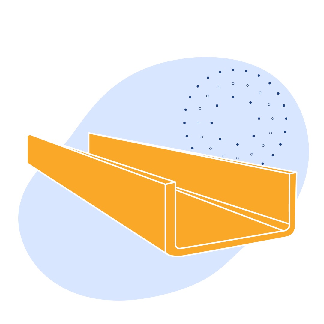 Швеллер стальной гнутый равнополочный 160х60х6 мм 09Г2С ГОСТ 8278-83