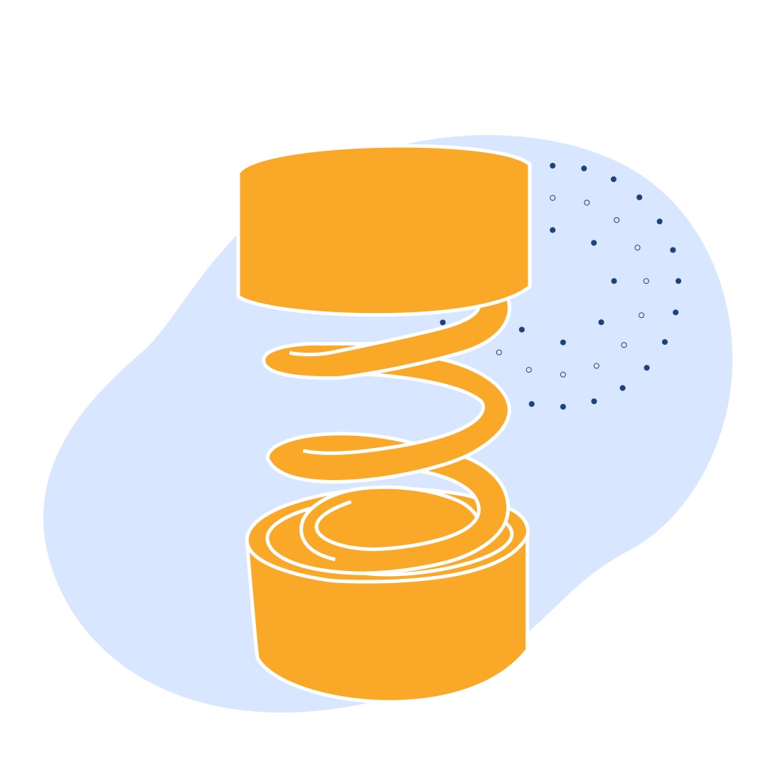 Виброизолятор 12.4 Кн 15.5 кН 4.57 кН/м