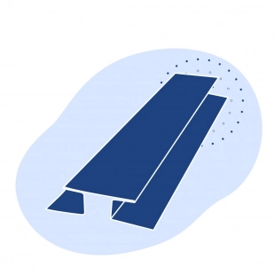 Н-образный профиль стальной 216х206х10.2 мм 17Г1С ГОСТ Р 57837-2017