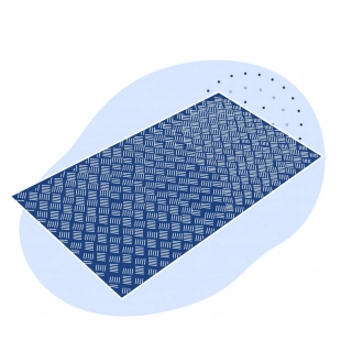 Лист нержавеющий рифленый квинтет 3х1000х2000 мм 08Х18Н10