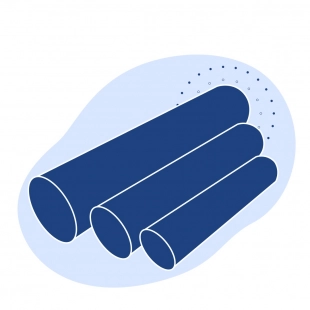 Труба оцинкованная электросварная прямошовная 720х14 мм Ст2пс ГОСТ 10704-91