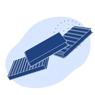 Кровельная сэндвич-панель МВ 60 мм RAL 8017