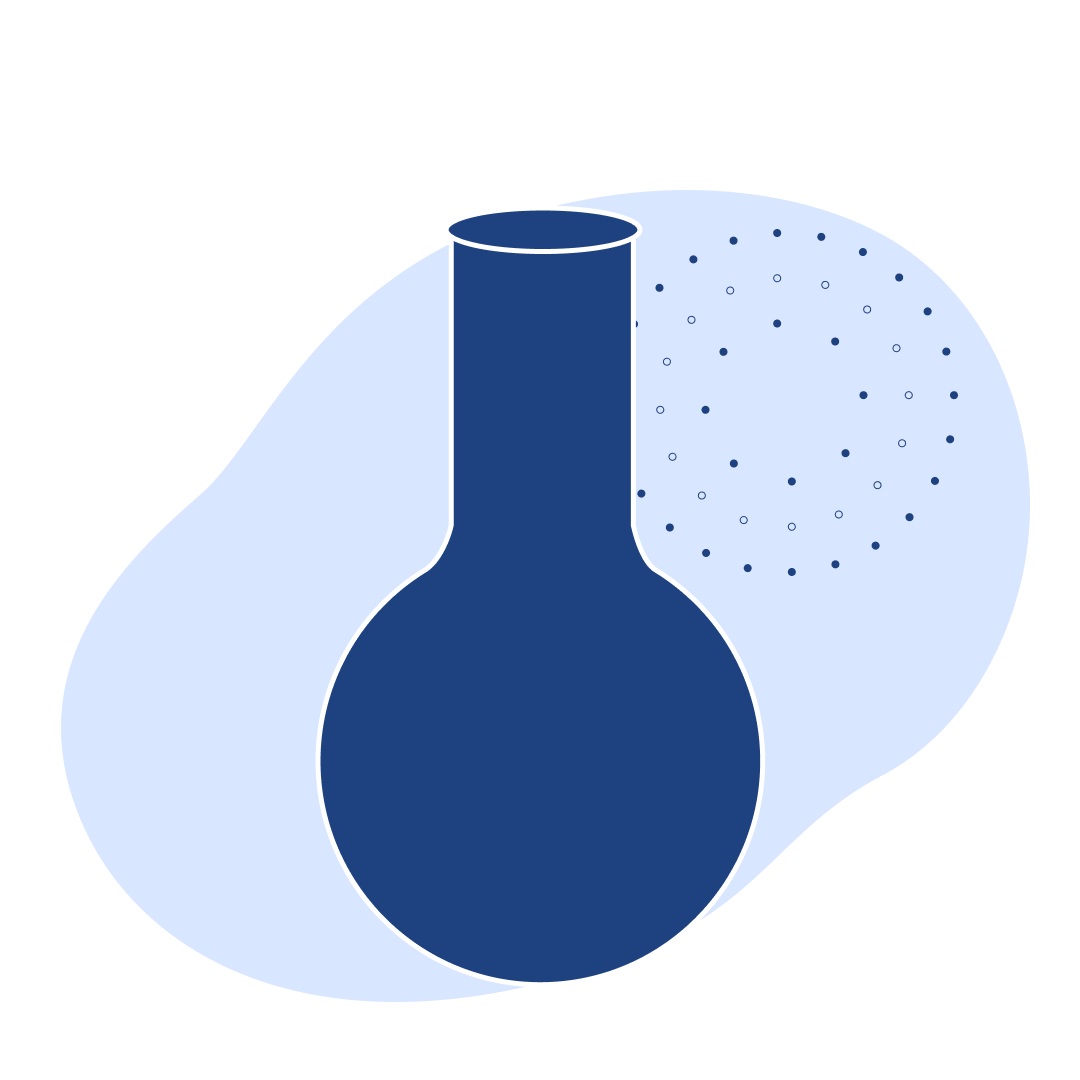 Колба лабораторная (круглодонная: исполнение 1 - со шлифом) ТС (ГОСТ 25336-82) К К-1 стекло ТС 100 мл 64 мм